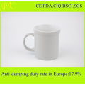 High Quality White Ceramic Coffee Mug in Colored Glazed